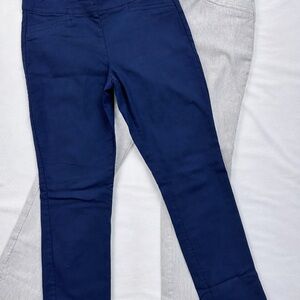 Women's Pull-On Skinny Pants Bundle - Navy & Light Gray, Size M
